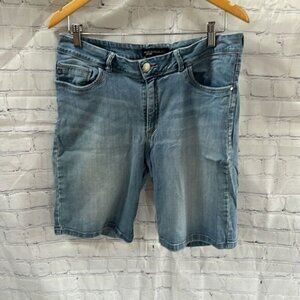 Lee Platinum Label Jean Shorts | Classic Mid-Rise Stretch Denim | Women Size 16